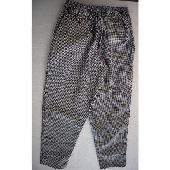 Chef Trends x Pinnacle B86 Unisex Sz XL Black/White Houndstooth Baggy Chef Pants - Picture 2 of 8